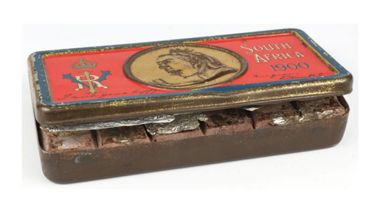 Queen Victoria Boer War chocolate CREDIT Lockdales' Medals, Militaria & Weapons auction