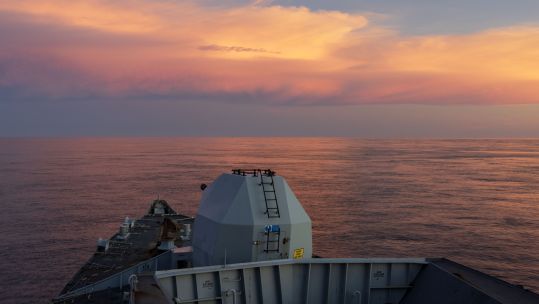 HMS Richmond transits Taiwan Strait