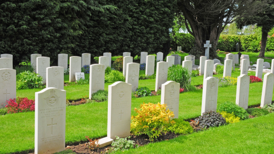 200326 Commonwealth War Graves Commission war graves at St Andrews Church in Tangmere, West Sussex NO REUSE Image ID CPW284 CREDIT Lesley Pardoe