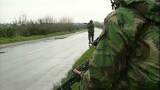 British troops were present in Northern Ireland from 1967 to 2007 as part of Op Banner (Picture: BFBS)