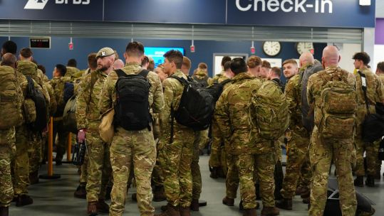 1,400 British Army personnel boarded a DFDS ferry from North Tyneside as Exercise Rhino Storm gets underway