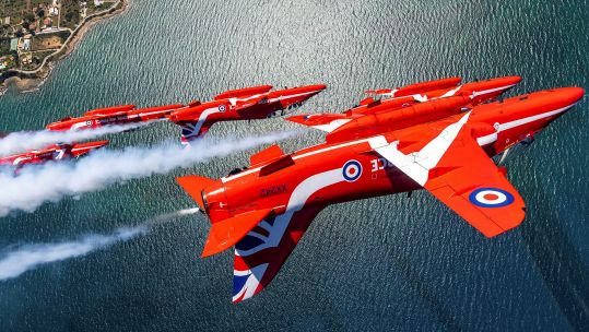 The Red Arrows perfect their routine out in Greece on Exercise Springhawk as they prepare for an exciting 2026 display season, performing in the UK and overseas (Picture: MOD)