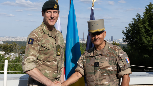 UK leads int Ukraine force ceremony