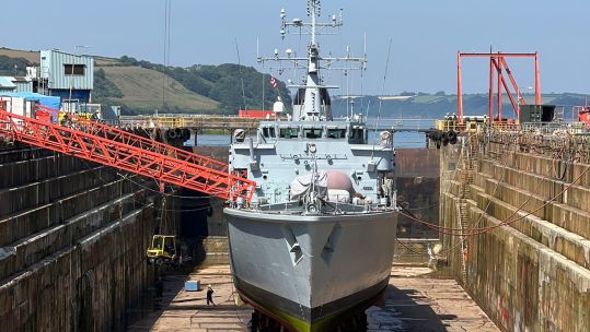 Before going into the dry dock, she embarked on a UK-wide 'tour', involving an anti-clockwise patrol around the UK (Picture: HMS Middleton X)