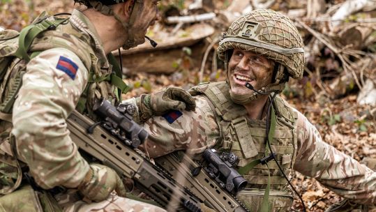 Soldiers like these from 1st Battalion The Irish Guards are as tough as they ever were, reckons Major General Nicholas Cowley (Picture: MOD)
