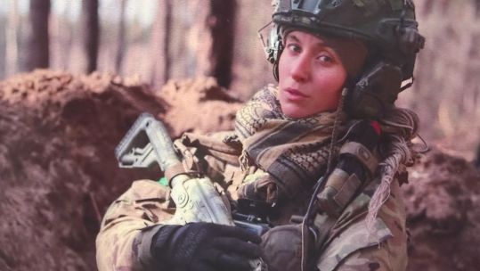 Yaryna Chornohuz on the front line