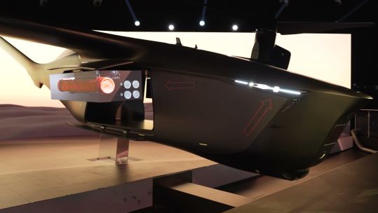 A full-scale model of Thunder unveiled at the Farnborough International Airshow