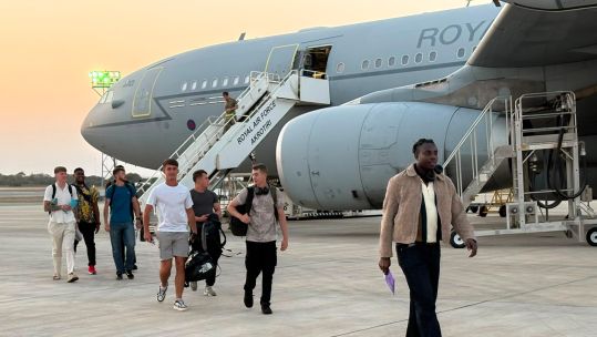 Having come from the heatwave in the UK, the guardsmen should be able to acclimatise to the high temperatures in Cyprus more easily (Picture: BFBS)