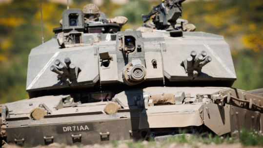 Corporals Darren Neilson and Matthew Hatfield had been operating a Challenger 2 main battle tank similar to this when hot gases vented back inside the turret, setting off bagged propellant (Picture: MOD)