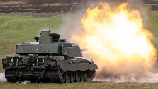 The UK is purchasing some superior kit for the Armed Forces, such as the Challenger 3 and Boxer-based RCH 155 hoiwtzer, but the Nato document apparently reckons it's still not enough (Picture: MOD)