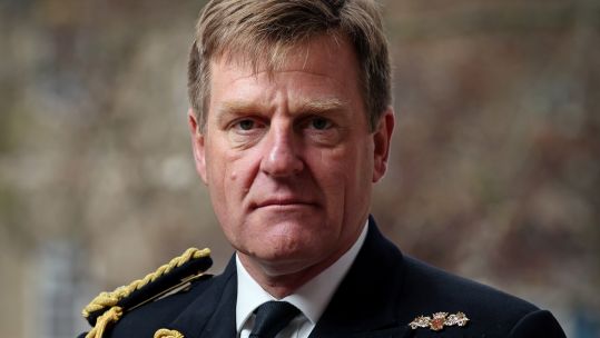 The former First Sea Lord, Admiral Sir Ben Key, was sacked in July last year following an investigation into an alleged relationship with a female colleague