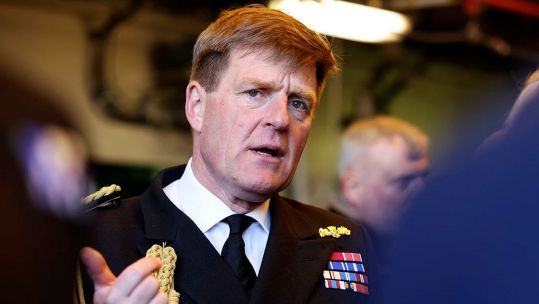 Ben Key was dismissed as First Sea Lord after his relationship with a younger female colleague came to light (Picture: MOD)