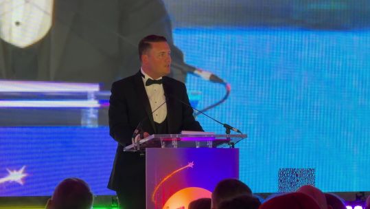 The award ceremony included a keynote speech from Wes Streeting, the UK's first openly gay Defence Secretary (Picture: BFBS