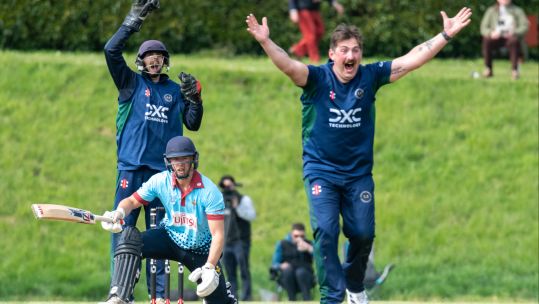 Navy cricketers celebrate their win against the RAF in Arundel CREDIT Lt Cdr Roster DATE 21042026.jpg