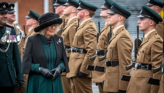 Camilla, who is Colonel-in-Chief of The Rifles, paid tribute to the precursors of The Rifle