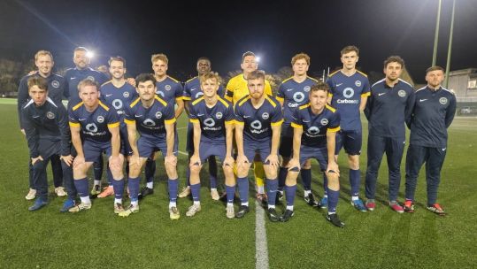 The Navy sailed through to the second round of the PDFA Senior Cup as Ben Stanley’s four-goal haul inspired a 7-1 win (Picture: Royal Navy FA)