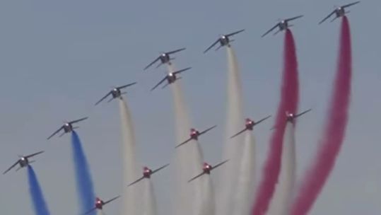 Red Arrows French Alpha Jets Le Touquet airshow France 290926 CREDIT RAF