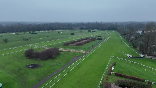 Sandown race course taken from drone Credit BFBS