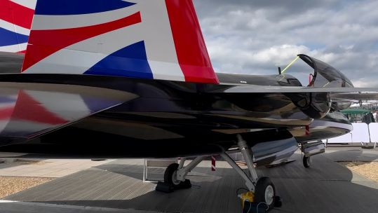T7 Red Hawk Farnborough Airshow 230726 CREDIT BFBS