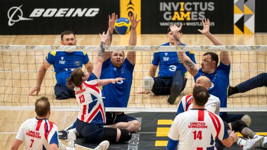 Team UK take on Team Ukraine at the Invictus Games in Vancouver last year (Picture: Invictus Games)