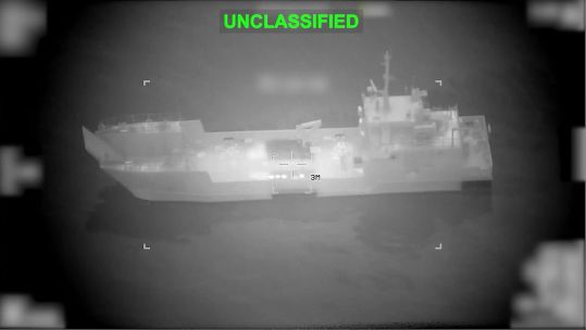 US missiles hit Iranian Revolutionary Guard Corps (IRGC) fast attack craft Strait of Hormuz 110326 CREDIT US CENTRAL COMMAND
