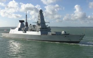 HMS Dauntless is one of six Type 45 air-defence destroyers operated by the Royal Navy (Picture: BFBS)