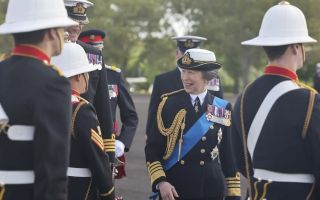 Princess Anne at HMS Sultan at Gosport pic PA