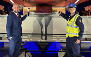 09122025 Keel Laying Ceremony held for Royal Navy Type 31 frigate HMS Formidable CREDIT BFBS