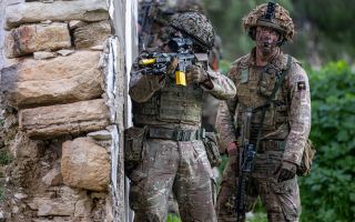 Mr Jarvis' remarks came after General Sir Roly Walker spoke about how armies are still crucial for holding territory and winning conflicts (Picture: MOD)