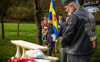 Hundreds from the Armed Forces Community gathered at the National Memorial Arboretum for the unveiling of the Elysium memorial (Picture: George Hancock/Veterans Foundation)
