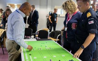 NHS and military personnel at the wargame event in Stafford, UK (Picture: MOD)