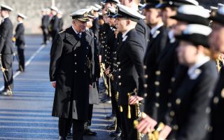 The Royal engagement started with a flypast by DA20 Dassault Falcons