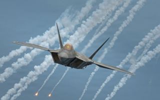 An F-22A Raptor aircraft assigned to the 154th Fighter Wing