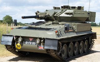 The Scorpion light tank entered service with the squadron towards the end of its time (Picture: Alamy)