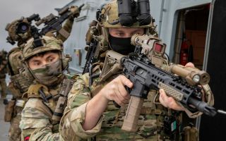 This boarding exercise took place on RFA Lyme bay, but in future it could be conducted at the new facility at HMS Raleigh (Picture: MOD)