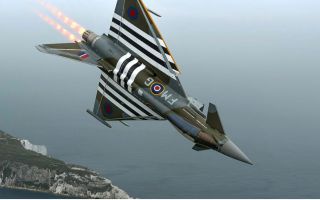 The 2024 Typhoon Display season saw the aircraft painted in a 1944 era 'Day Fighter' scheme to coincide with the 80th anniversary of D-Day (Picture: MOD)