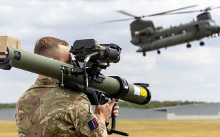 The personnel and an 'aggressor squadron' conducted training on the airfield during the day (Picture: MOD)
