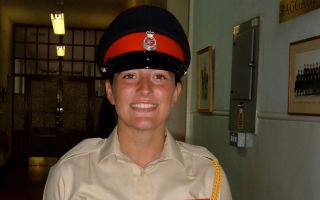 Dr Bex Bennett pictured at Sandhurst CREDIT Dr Bex Bennett