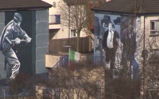 Murals on sides of houses in Londonderry