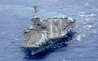 Nimitz-class aircraft carrier USS Abraham Lincoln is leading a strike group