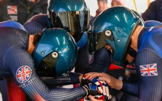 Team GB's four-man bobsleigh team had to settle for seventh on the final day of the Olympic Winter Games