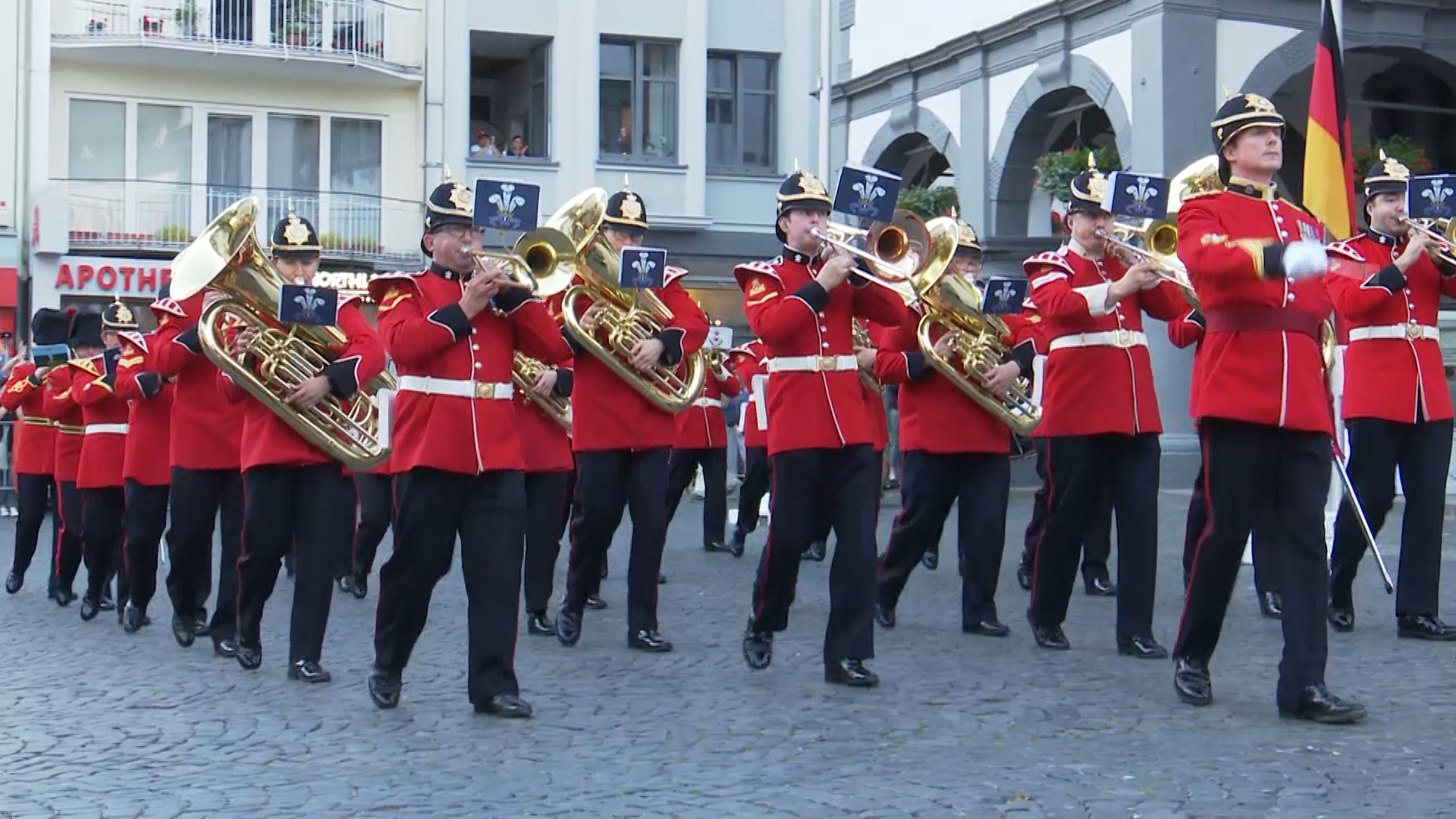 The parade in Paderborn
